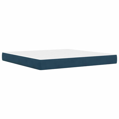 Struttura letto con materasso Blu 180 x 200 cm Velluto | homemem39