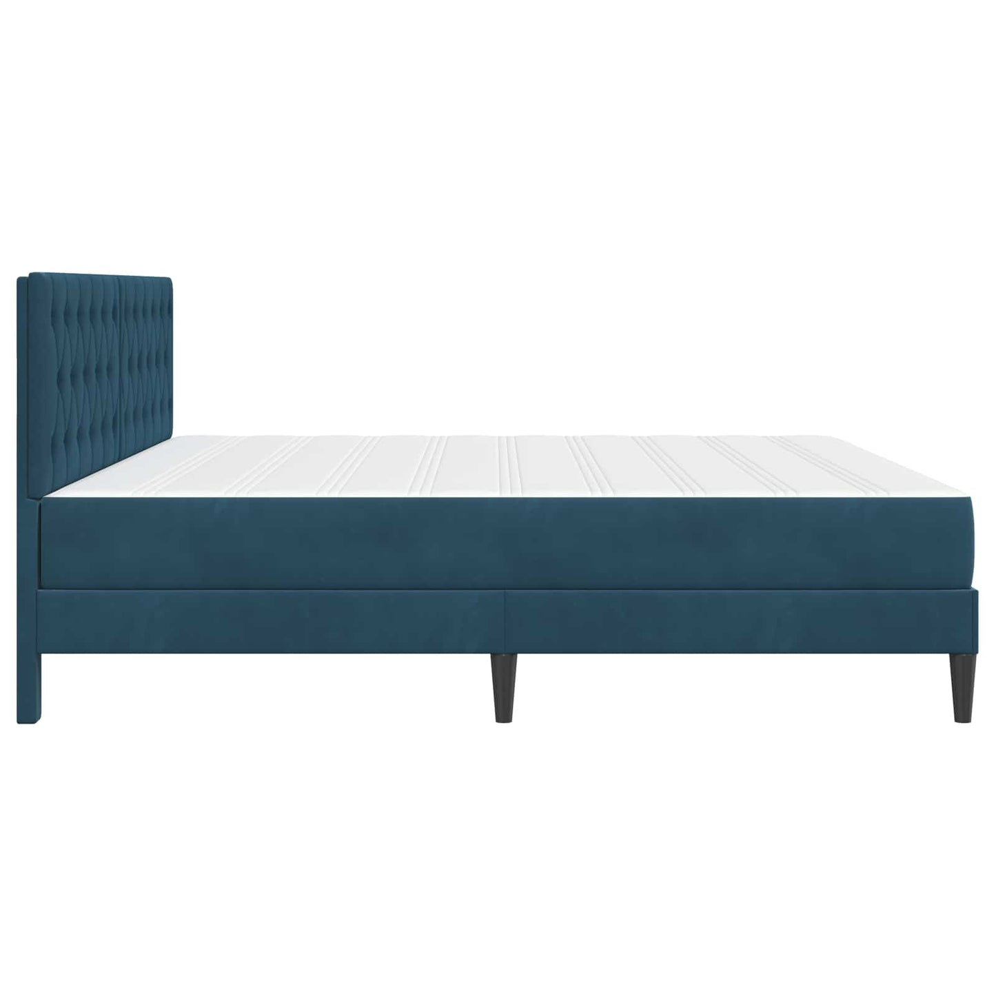 Struttura letto con materasso Blu 180 x 200 cm Velluto | homemem39