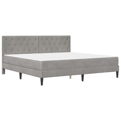 Struttura letto con materasso Grigio chiaro 200 x 200 cm | homemem39