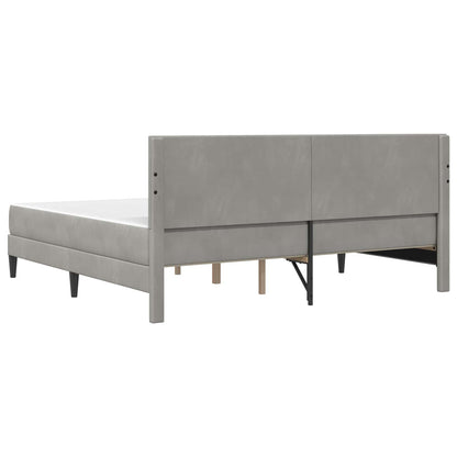 Struttura letto con materasso Grigio chiaro 200 x 200 cm | homemem39