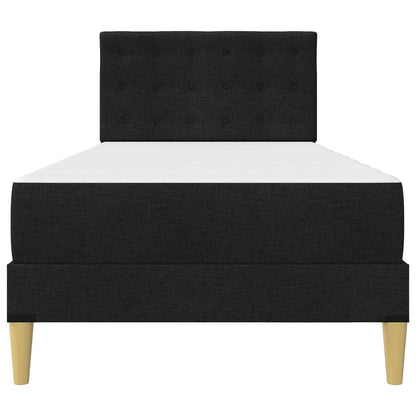 Struttura letto con materasso Nero 80 x 200 cm Tessuto | homemem39