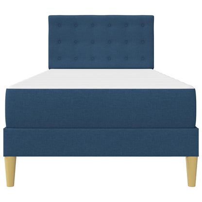 Struttura letto con materasso Blu 80 x 200 cm Tessuto | homemem39