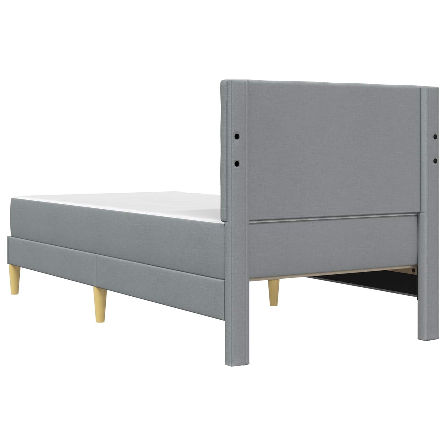 Struttura letto con materasso Grigio chiaro 90 x 200 cm Tessuto | homemem39