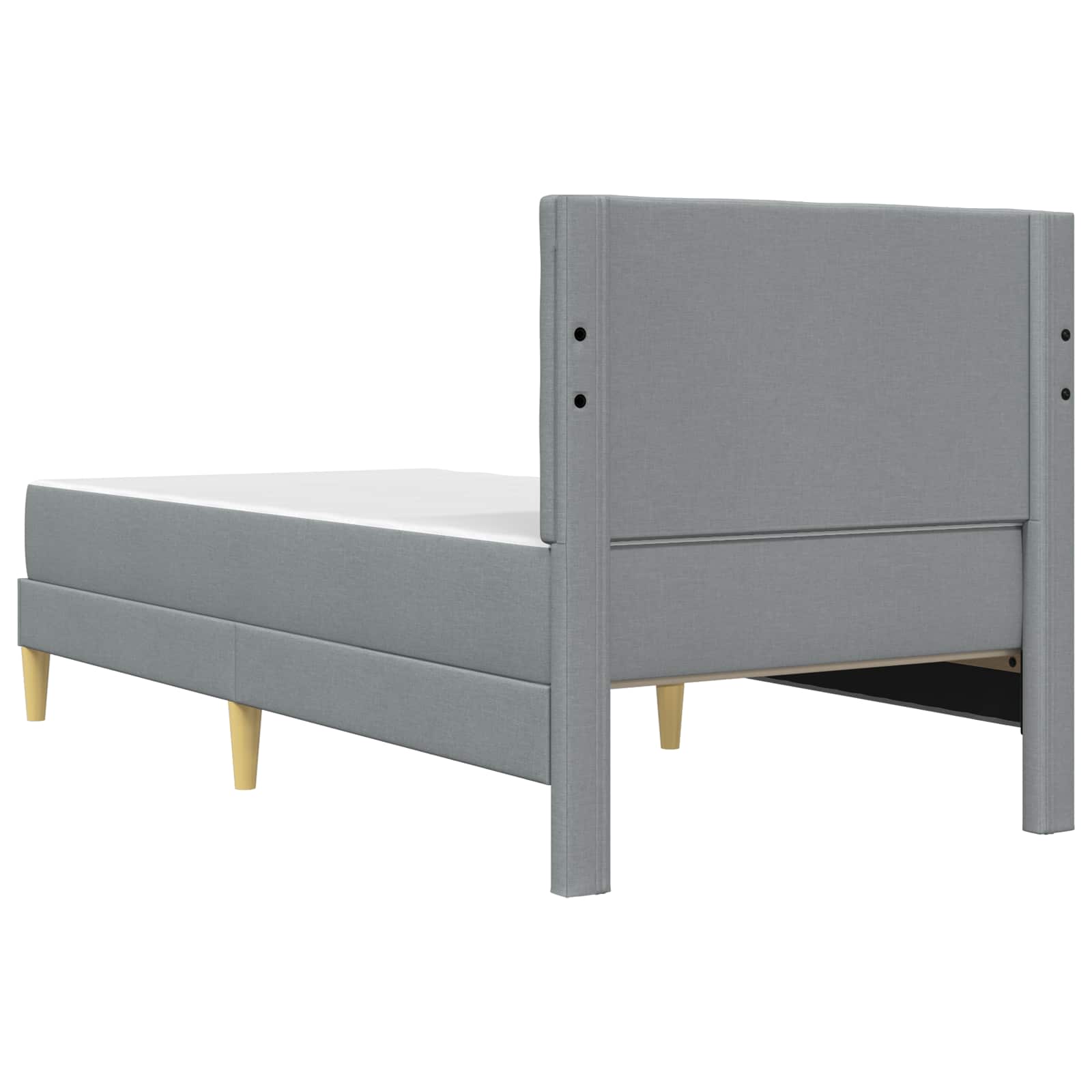 Struttura letto con materasso Grigio chiaro 90 x 200 cm Tessuto | homemem39