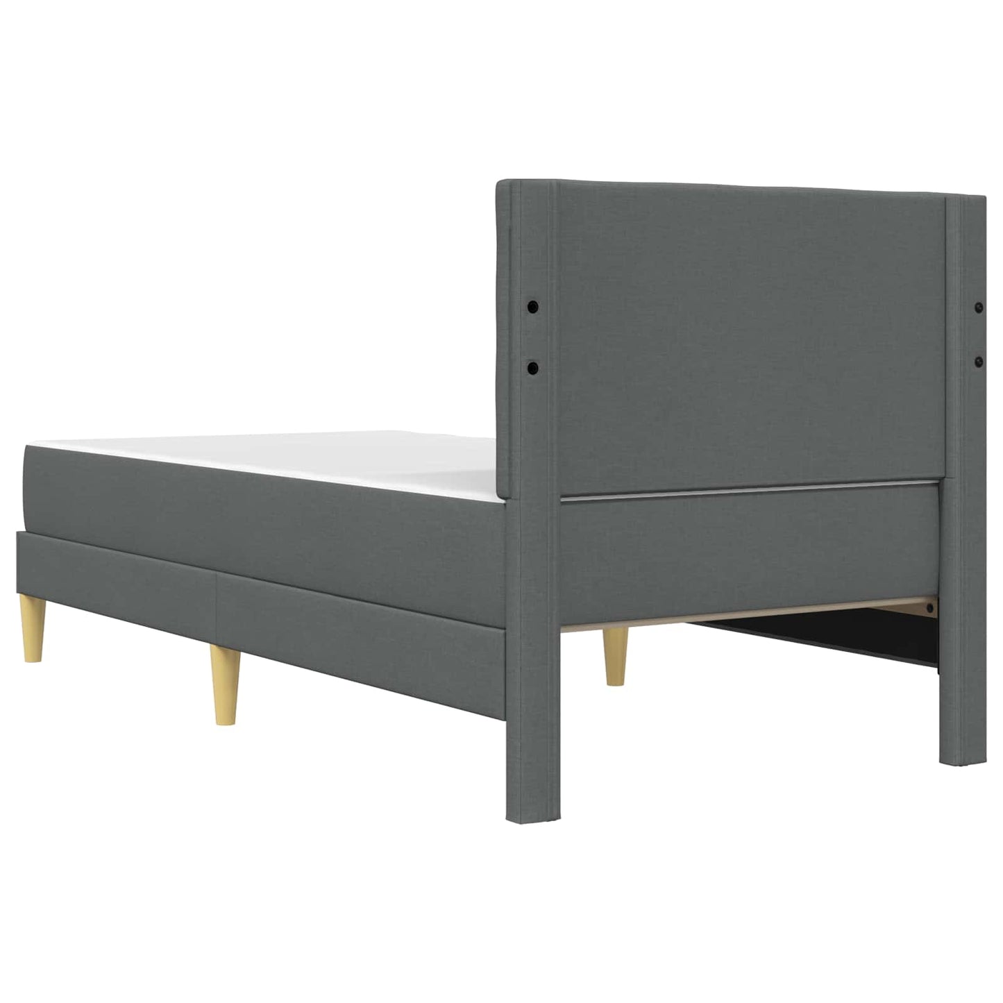 Struttura letto con materasso Grigio scuro 90 x 200 cm Tessuto | homemem39