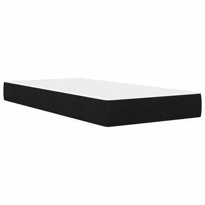 Struttura letto con materasso Nero 90 x 200 cm Tessuto | homemem39