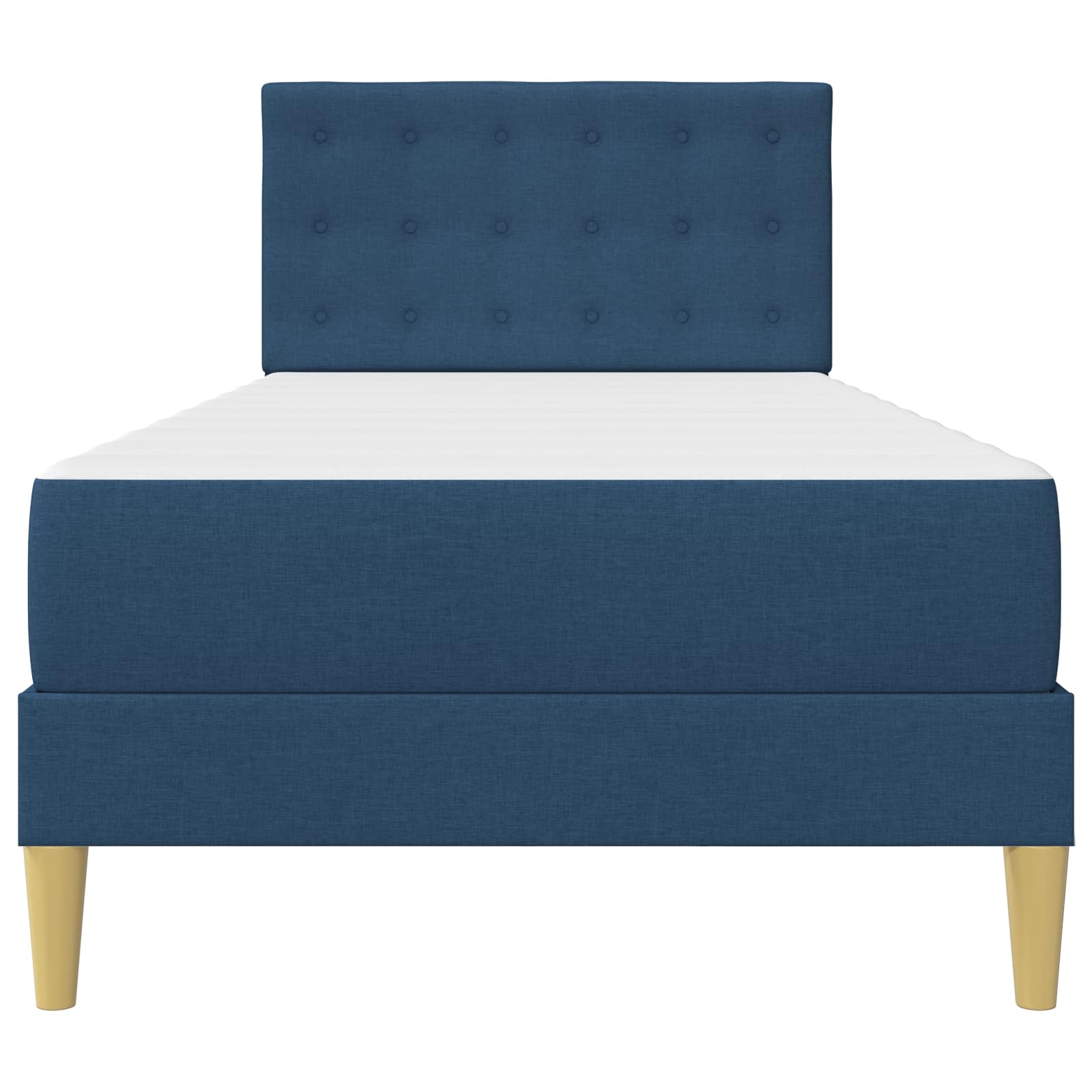Struttura letto con materasso Blu 90 x 200 cm Tessuto | homemem39
