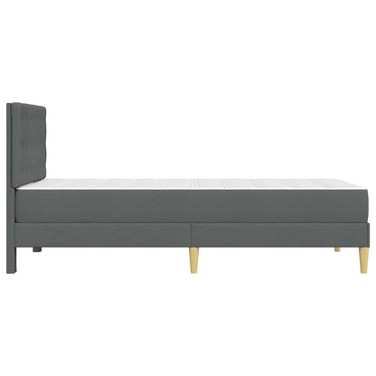 Struttura letto con materasso Grigio scuro 100 x 200 cm Tessuto | homemem39