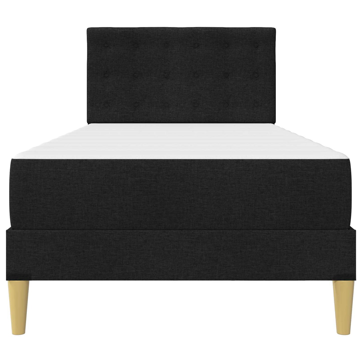 Struttura letto con materasso Nero 100 x 200 cm Tessuto | homemem39