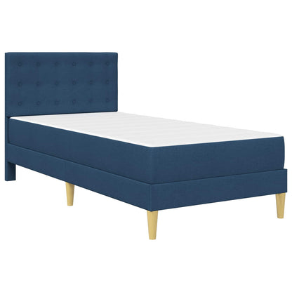 Struttura letto con materasso Blu 100 x 200 cm Tessuto | homemem39