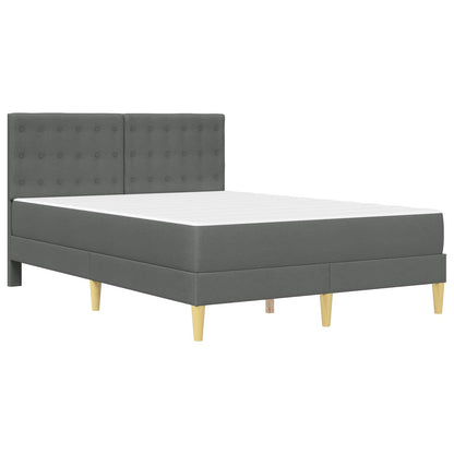 Struttura letto con materasso Grigio scuro 120 x 190 cm Tessuto | homemem39