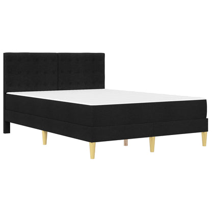 Struttura letto con materasso Nero 120 x 190 cm Tessuto | homemem39