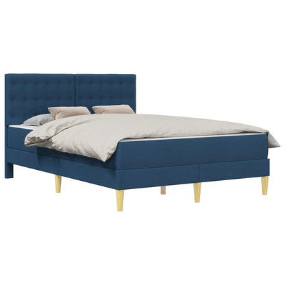 Struttura letto con materasso Blu 120 x 190 cm Tessuto | homemem39
