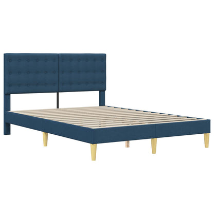 Struttura letto con materasso Blu 120 x 190 cm Tessuto | homemem39