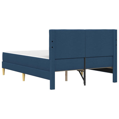 Struttura letto con materasso Blu 120 x 190 cm Tessuto | homemem39