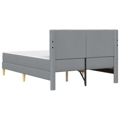 Struttura letto con materasso Grigio chiaro Tessuto | homemem39