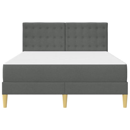 Struttura letto con materasso Grigio scuro 120 x 200 cm Tessuto | homemem39