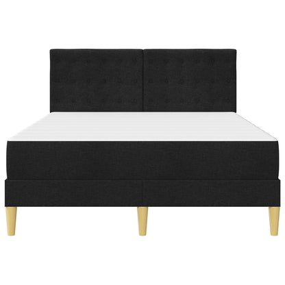 Struttura letto con materasso Nero 120 x 200 cm Tessuto | homemem39