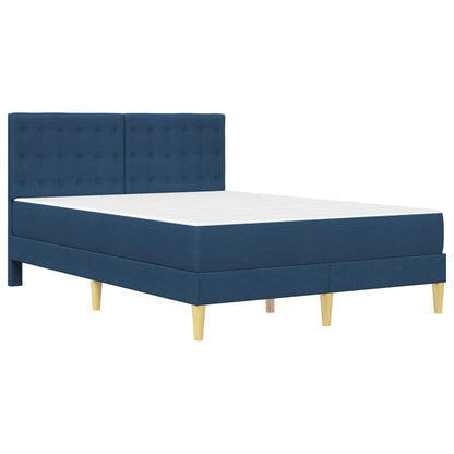 Struttura letto con materasso Blu 120 x 200 cm Tessuto | homemem39