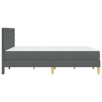Struttura letto con materasso Grigio scuro 140 x 190 cm Tessuto | homemem39
