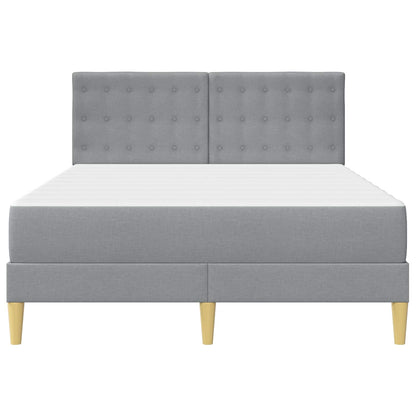 Struttura letto con materasso Grigio chiaro 140 x 200 cm | homemem39
