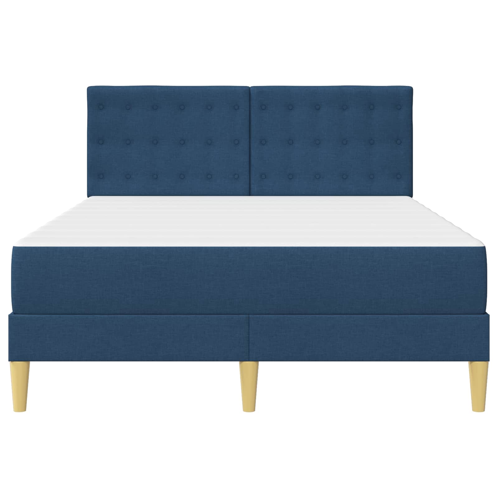 Struttura letto con materasso Blu 140 x 200 cm Tessuto | homemem39
