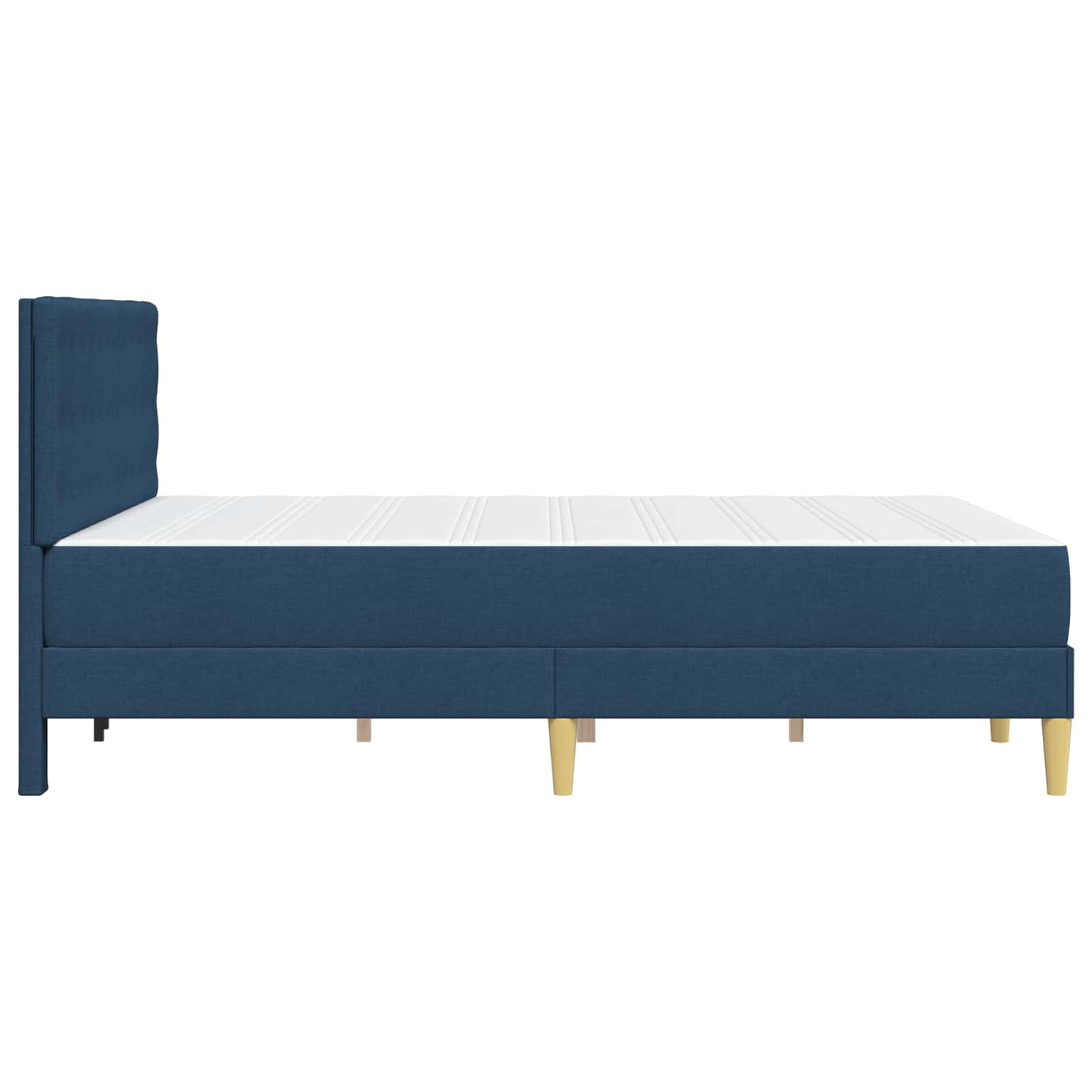 Struttura letto con materasso Blu 140 x 200 cm Tessuto | homemem39
