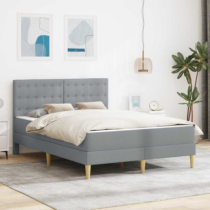 Struttura letto con materasso Grigio chiaro 160 x 200 cm | homemem39