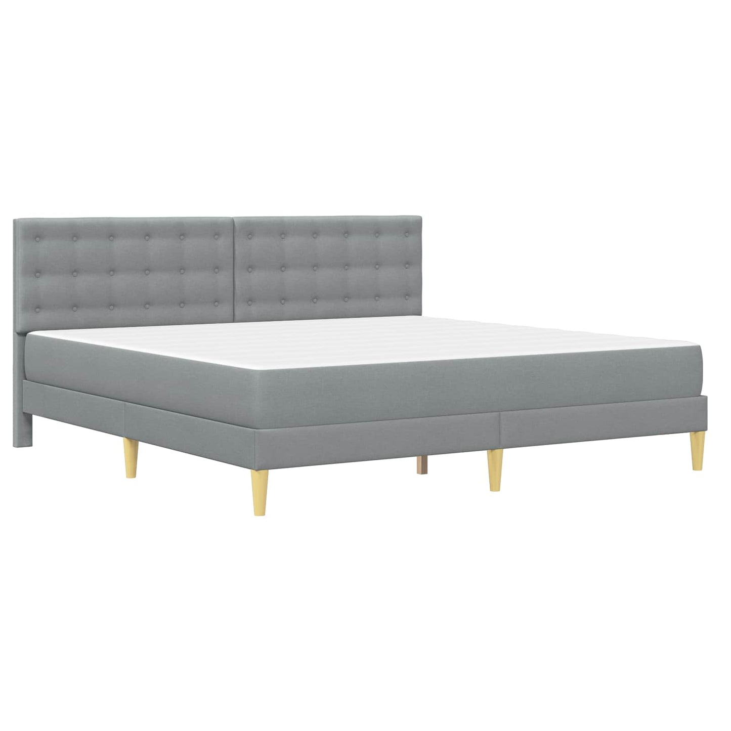 Struttura letto con materasso Grigio chiaro 180 x 200 cm | homemem39