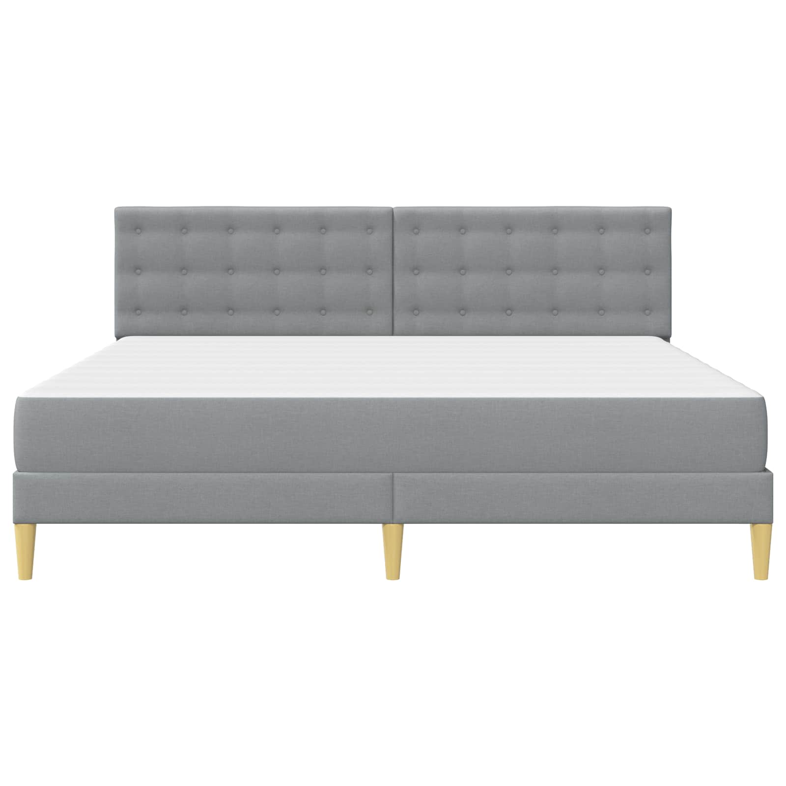Struttura letto con materasso Grigio chiaro 180 x 200 cm | homemem39