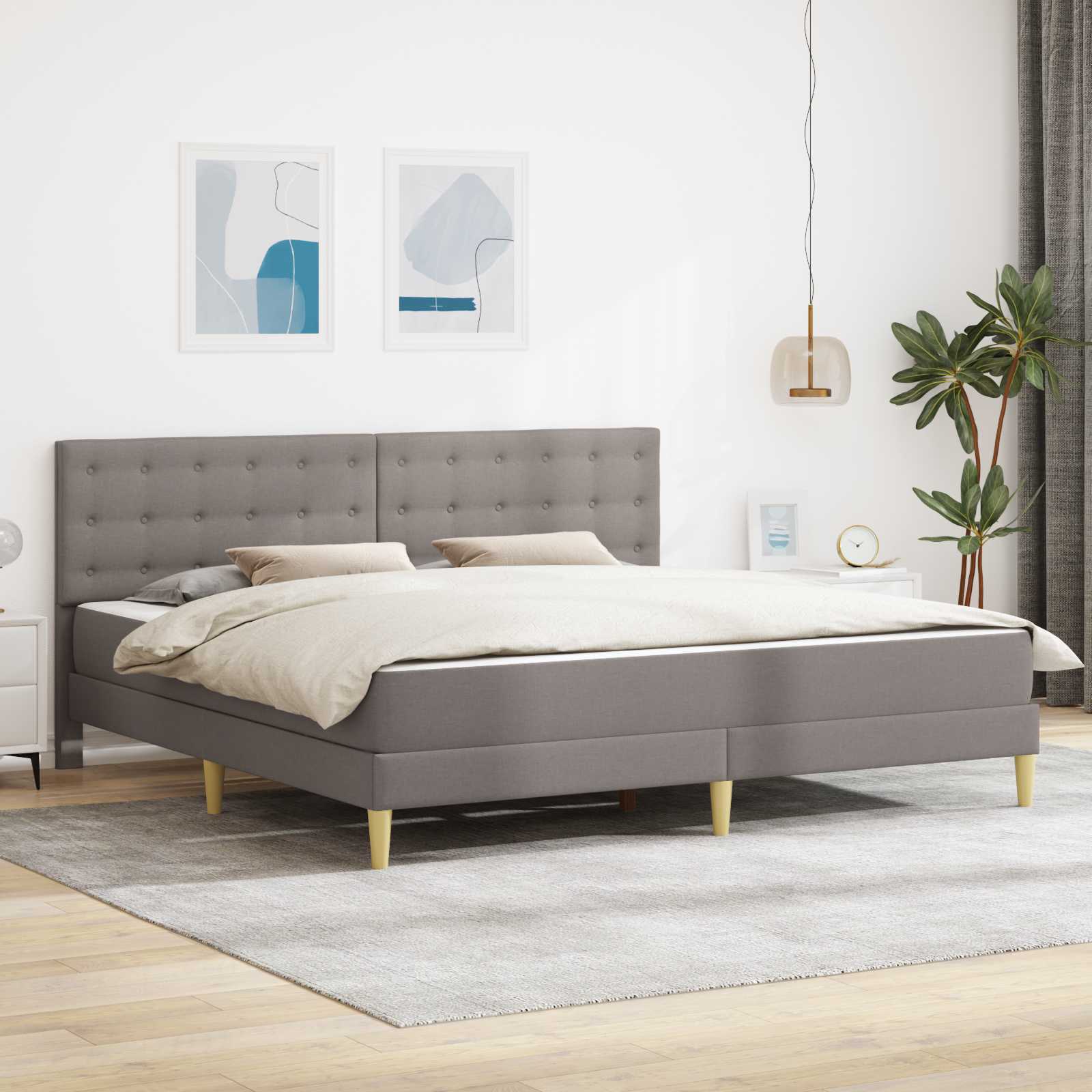 Struttura letto con materasso Talpa 180 x 200 cm Tessuto | homemem39