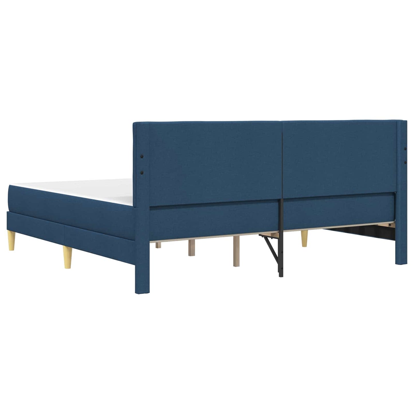 Struttura letto con materasso Blu 180 x 200 cm Tessuto | homemem39