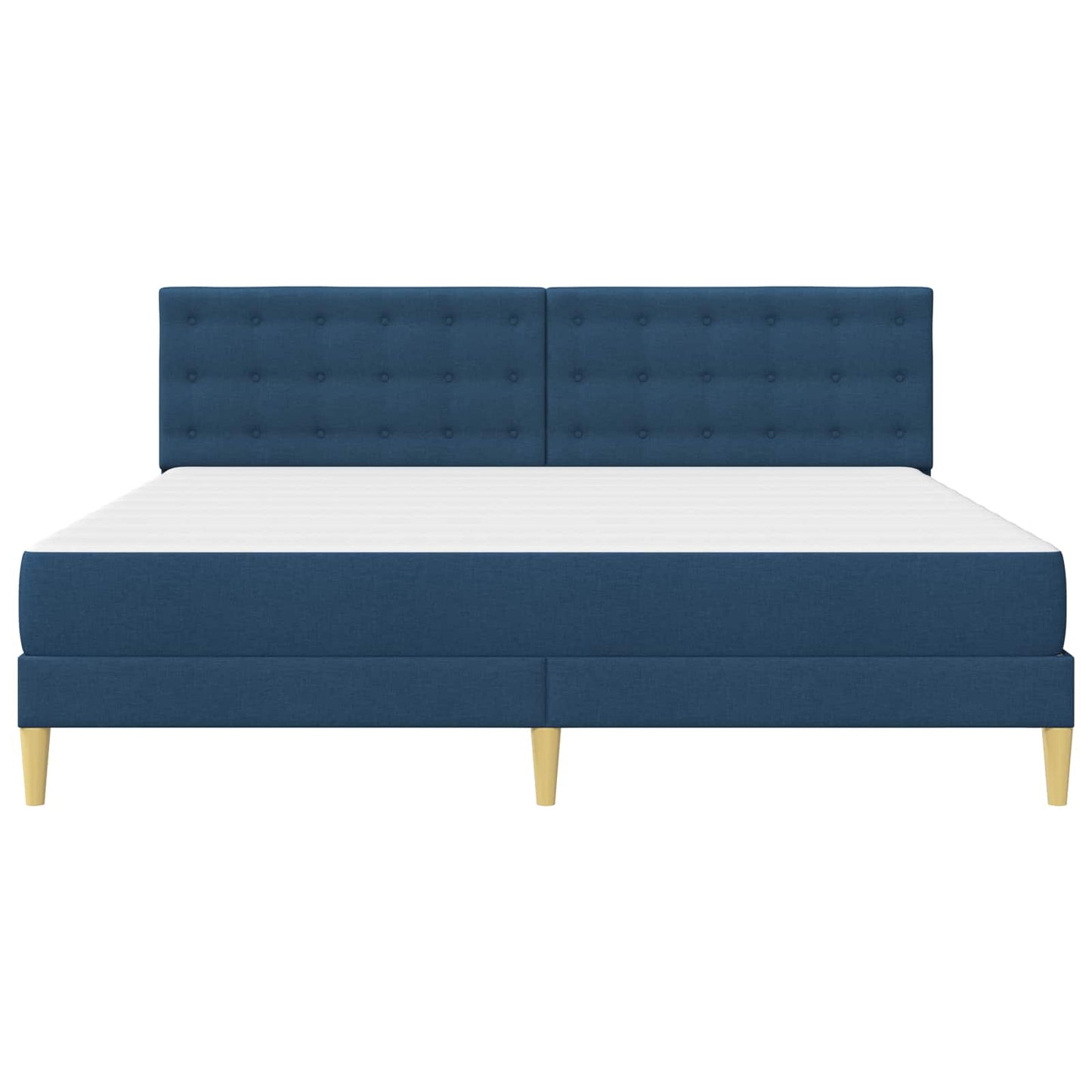 Struttura letto con materasso Blu 180 x 200 cm Tessuto | homemem39