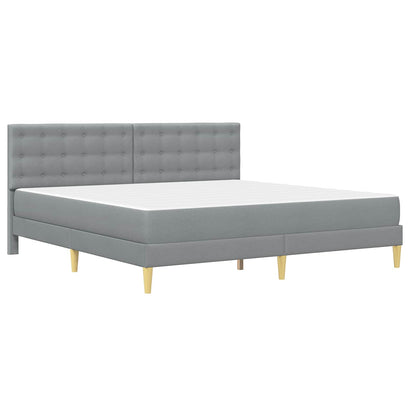 Struttura letto con materasso Grigio chiaro 200 x 200 cm | homemem39