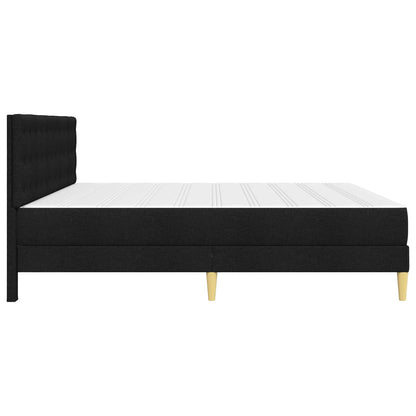 Struttura letto con materasso Nero 200 x 200 cm Tessuto | homemem39