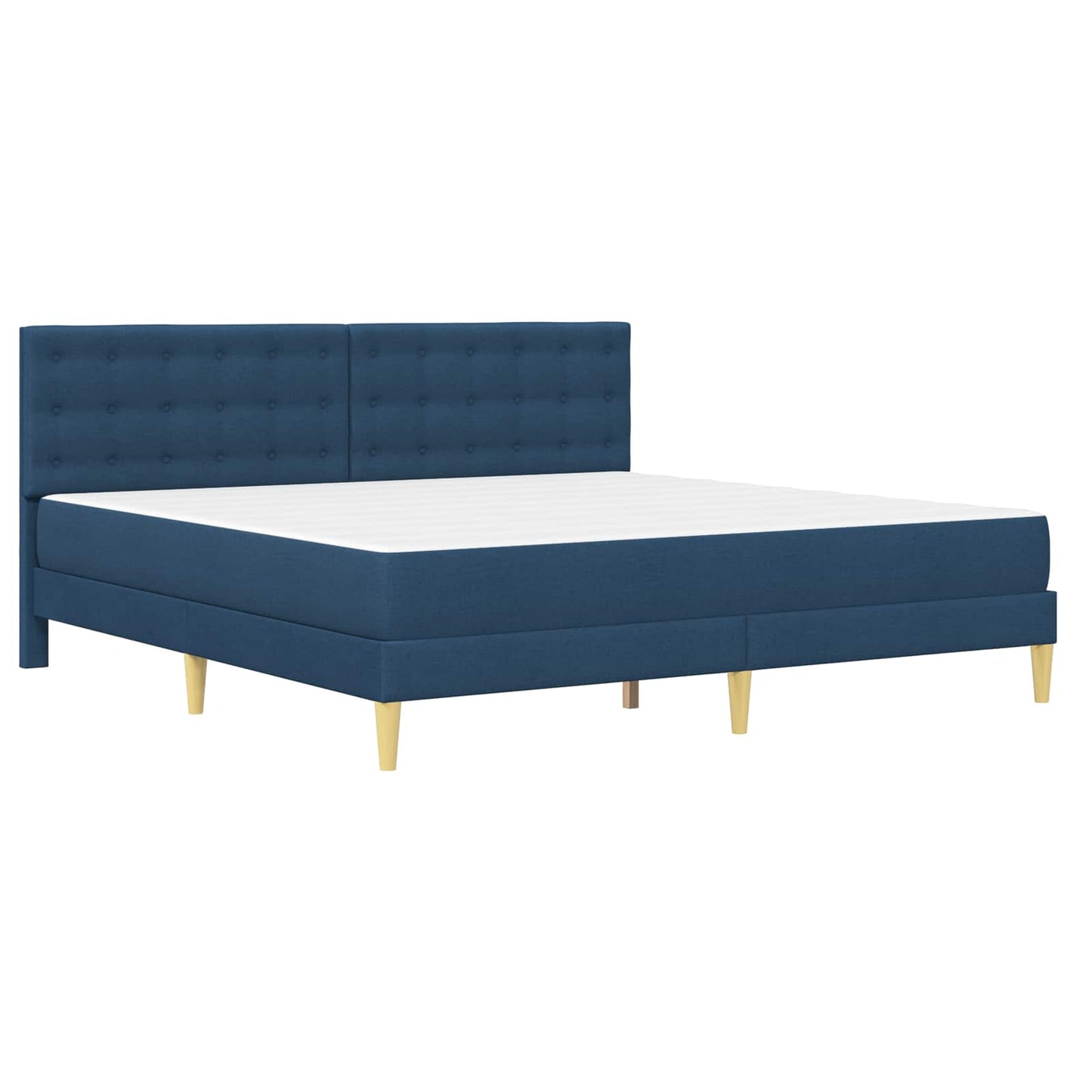 Struttura letto con materasso Blu 200 x 200 cm Tessuto | homemem39