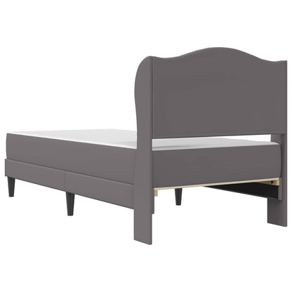 Struttura del letto con testiera Grigio 90 x 200 cm Similpelle | homemem39