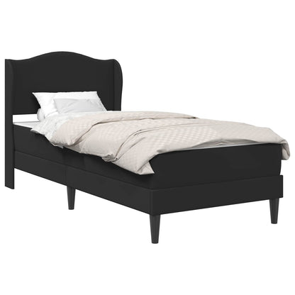 Struttura del letto con testiera Nero 90 x 200 cm Similpelle | homemem39