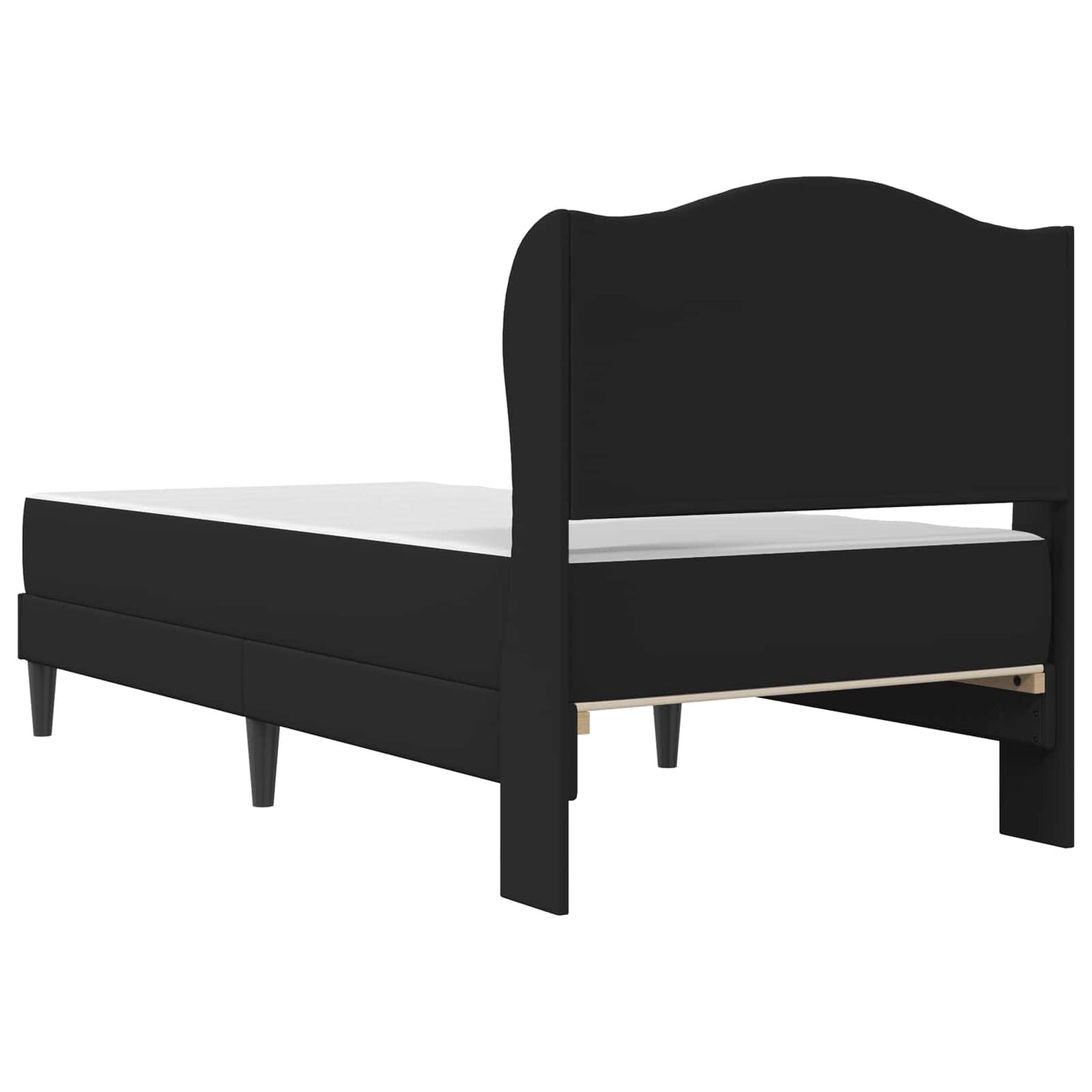 Struttura del letto con testiera Nero 90 x 200 cm Similpelle | homemem39