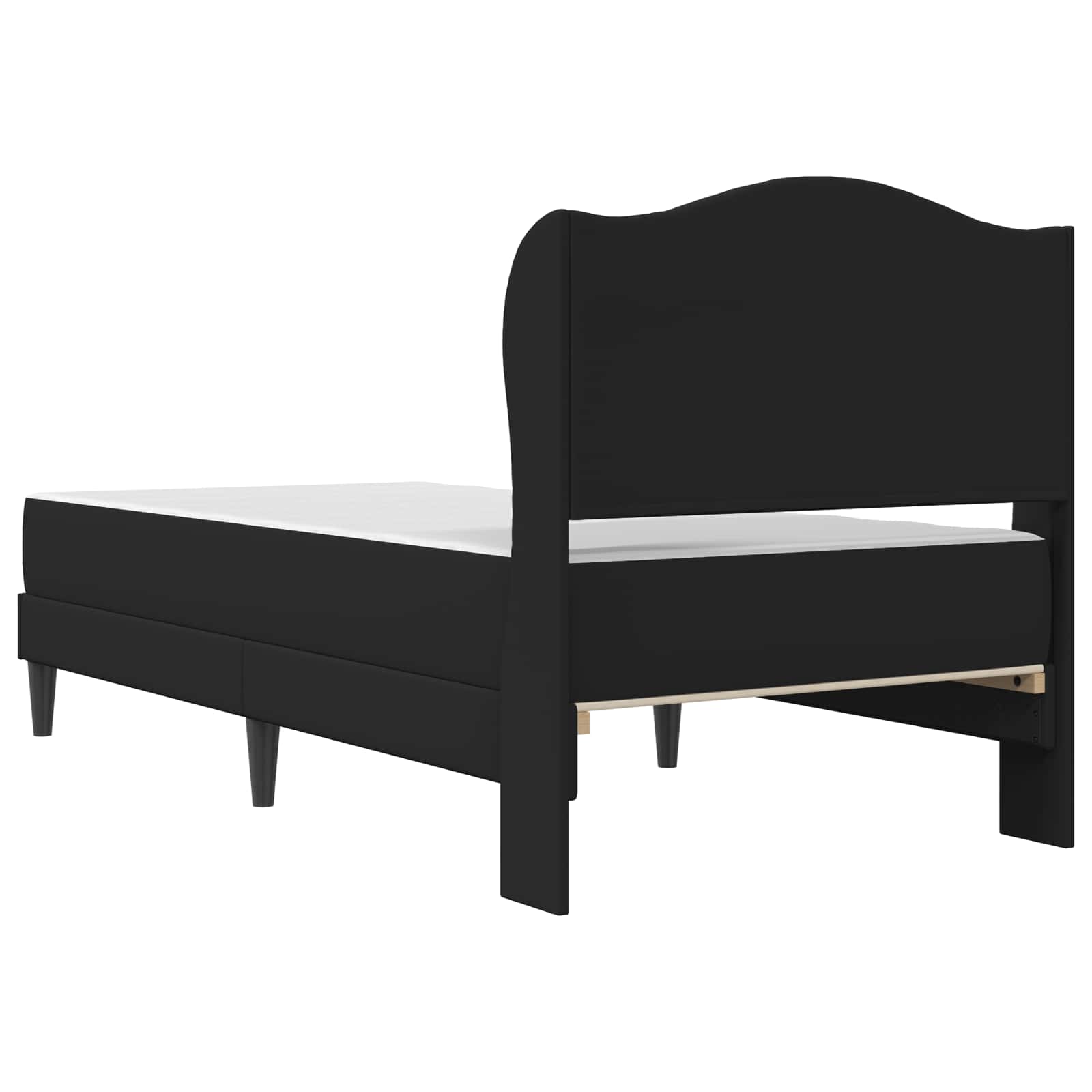 Struttura del letto con testiera Nero 90 x 200 cm Similpelle | homemem39