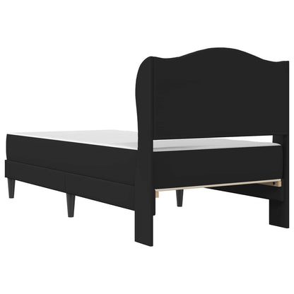 Struttura del letto con testiera Nero 90 x 200 cm Similpelle | homemem39