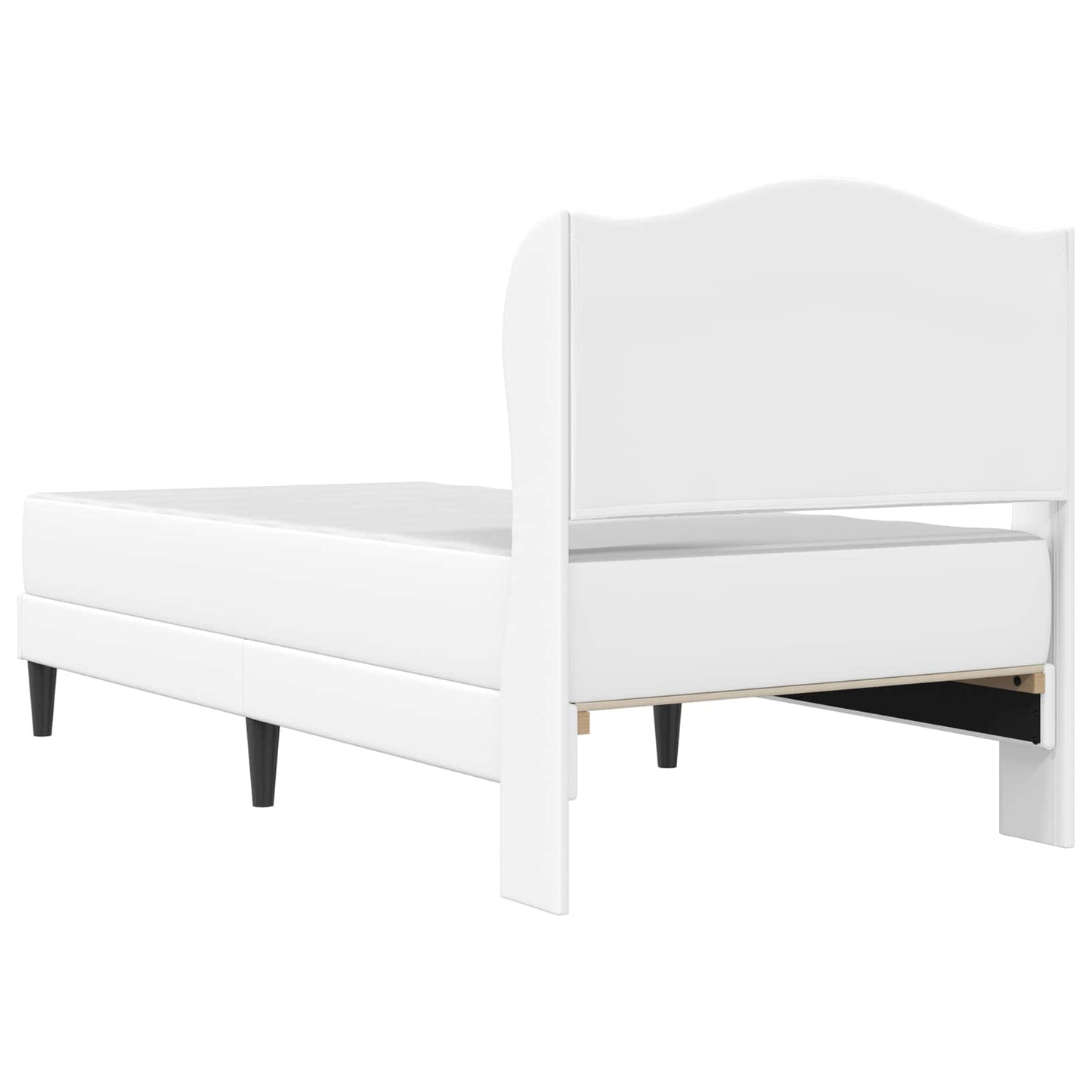 Struttura del letto con testiera Bianco 90 x 200 cm Similpelle | homemem39