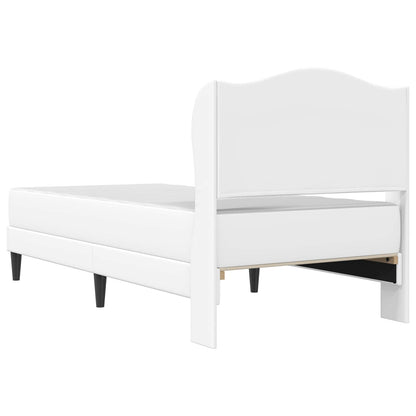 Struttura del letto con testiera Bianco 100 x 200 cm Similpelle | homemem39