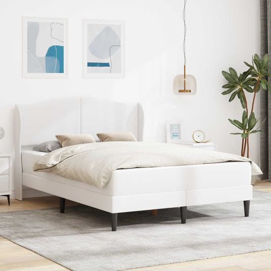 Struttura del letto con testiera Bianco 120 x 200 cm Similpelle | homemem39