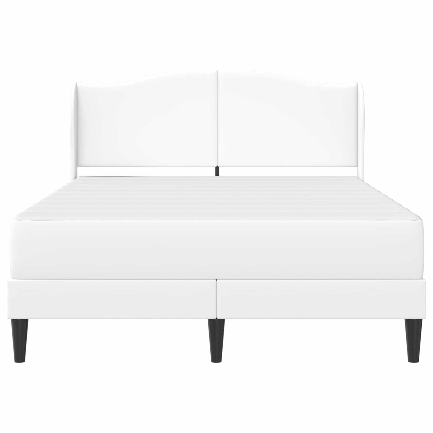 Struttura del letto con testiera Bianco 120 x 200 cm Similpelle | homemem39
