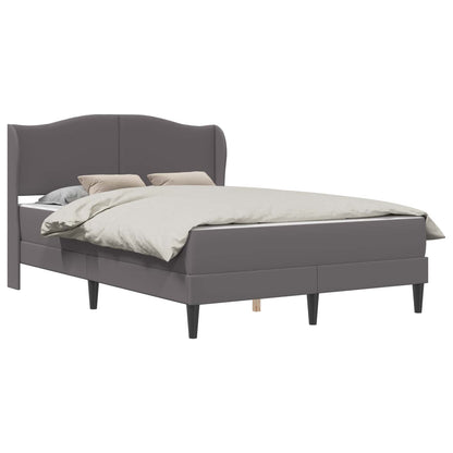 Struttura del letto con testiera Grigio 140 x 190 cm Similpelle | homemem39