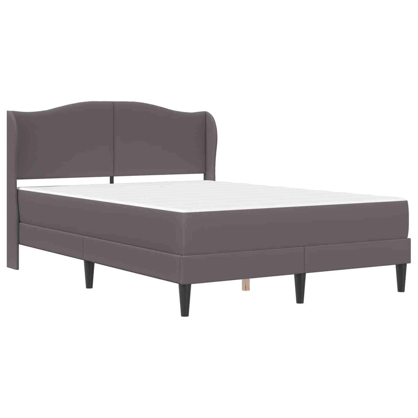 Struttura del letto con testiera Grigio 140 x 190 cm Similpelle | homemem39