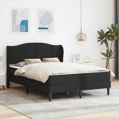 Struttura del letto con testiera Nero 140 x 200 cm Similpelle | homemem39
