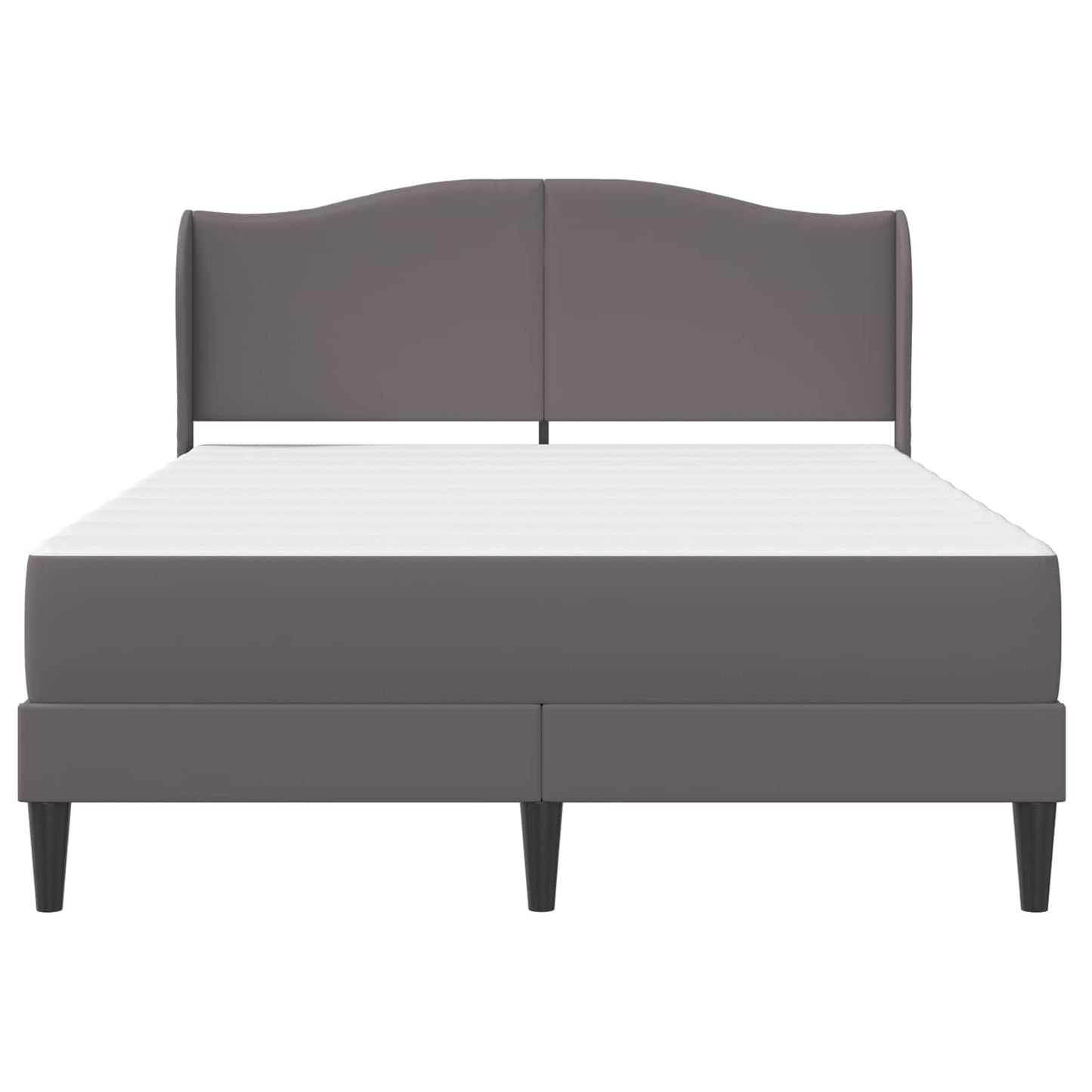 Struttura del letto con testiera Grigio 160 x 200 cm Similpelle | homemem39