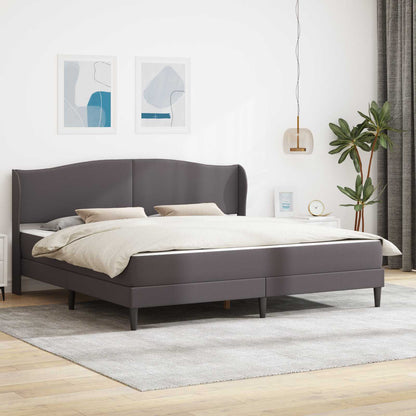 Struttura del letto con testiera Grigio 200 x 200 cm Similpelle | homemem39